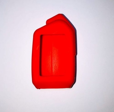 Чехол на брелок Scher-Khan Mobicar 1/2/A/B силиконовый красный