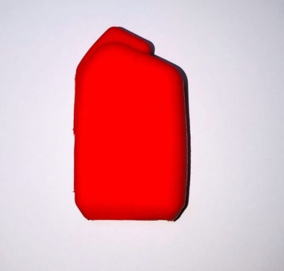 Чехол на брелок Scher-Khan Mobicar 1/2/A/B силиконовый красный